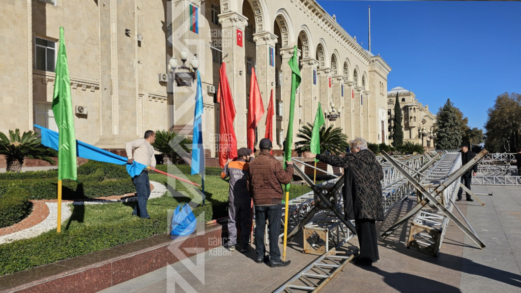 Gəncədə 8 Noyabr - Zəfər Günü ilə bağlı hazırlıq işləri aparılır