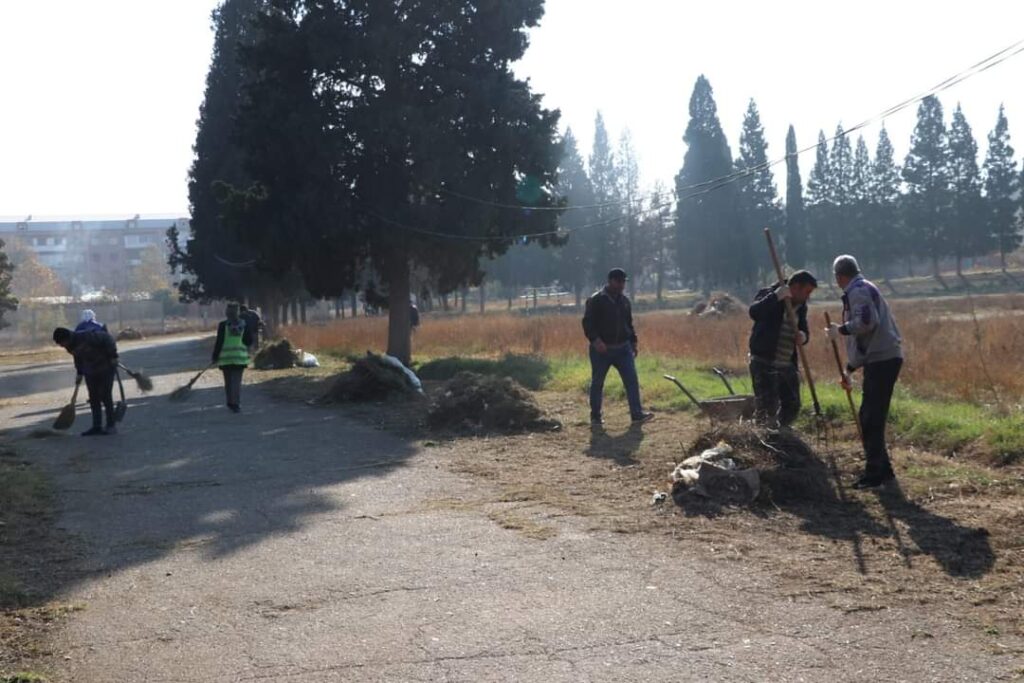 "Metallurq" idman kompleksinin ərazisi təmizlənib