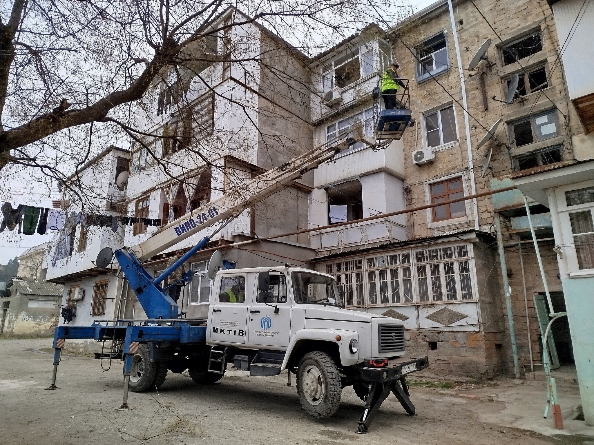 MKTİB tərəfindən dam örtükləri və novdanlar təmir edilir