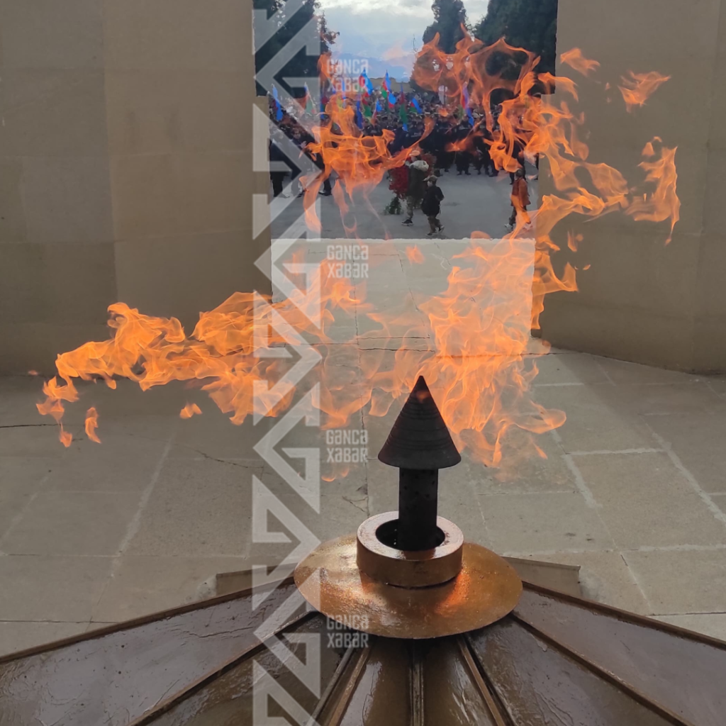 Gəncədə 20 Yanvar faciəsinin şəhidləri yad olunublar - FOTO/VİDEO