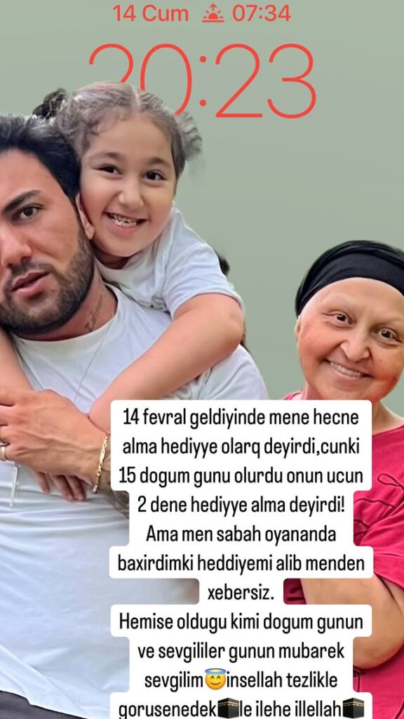 “Toppuş bacı”nın ərindən paylaşım: “Tezliklə görüşənədək”<br />