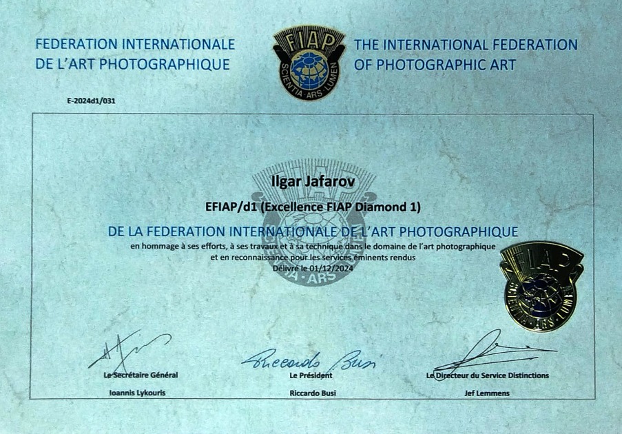 Gəncədə çəkilən foto qızıl medala layiq görülüb