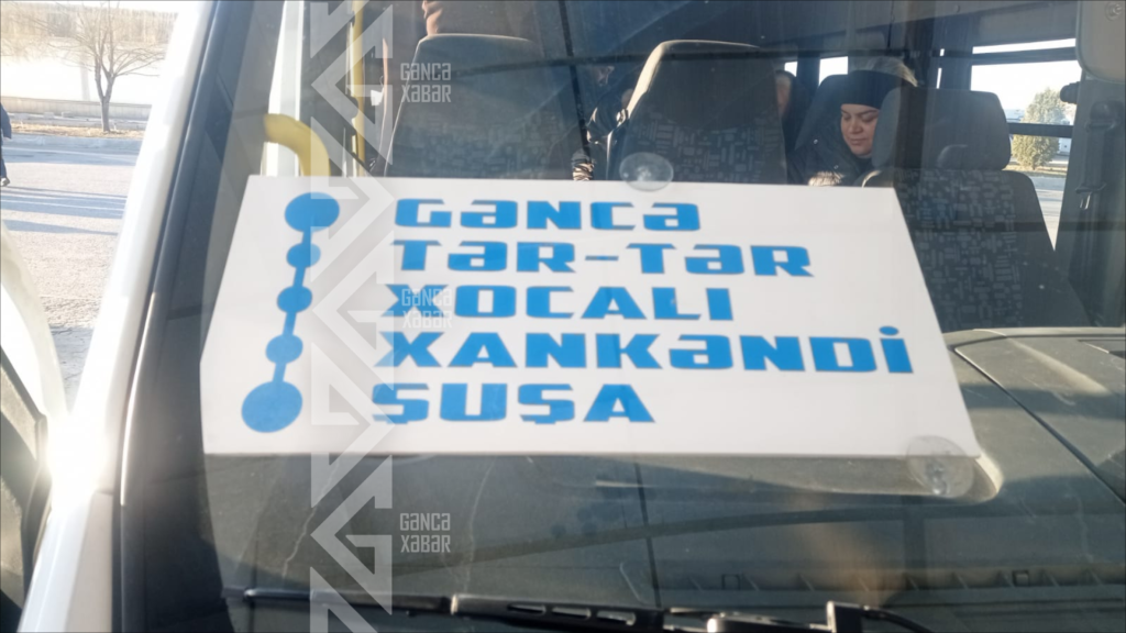 Gəncədən Şuşaya ilk avtobus reysi yola düşdü