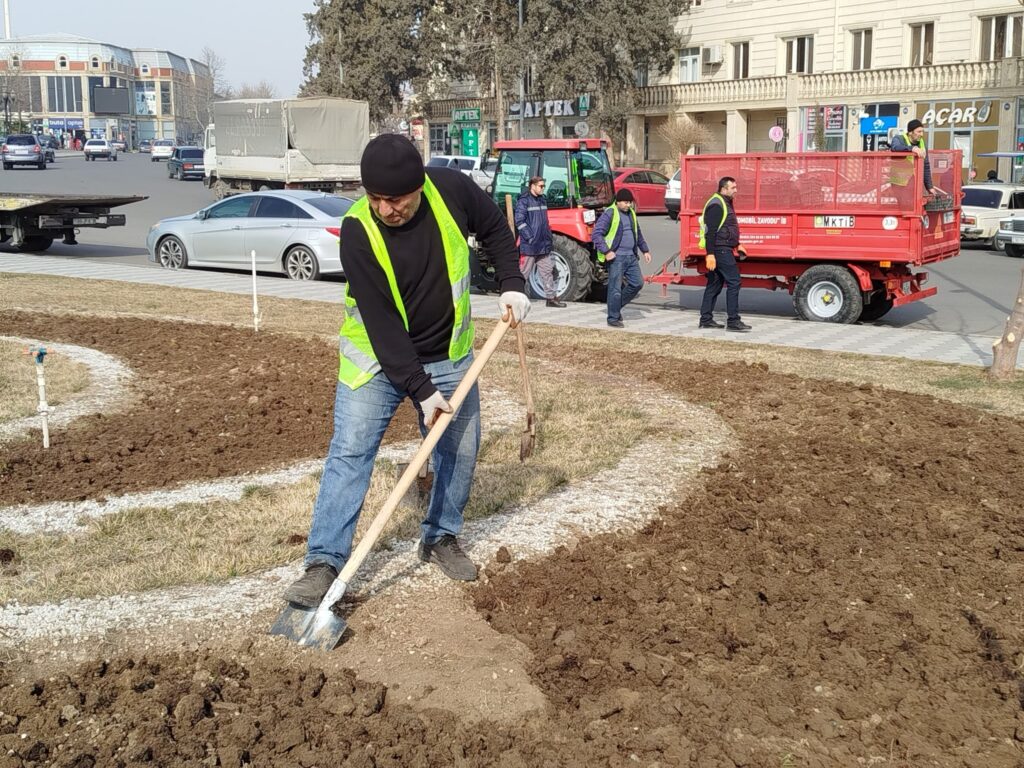 "Avropa Gənclər paytaxtı 2016" parkında mövsümü güllər əkilib - FOTO