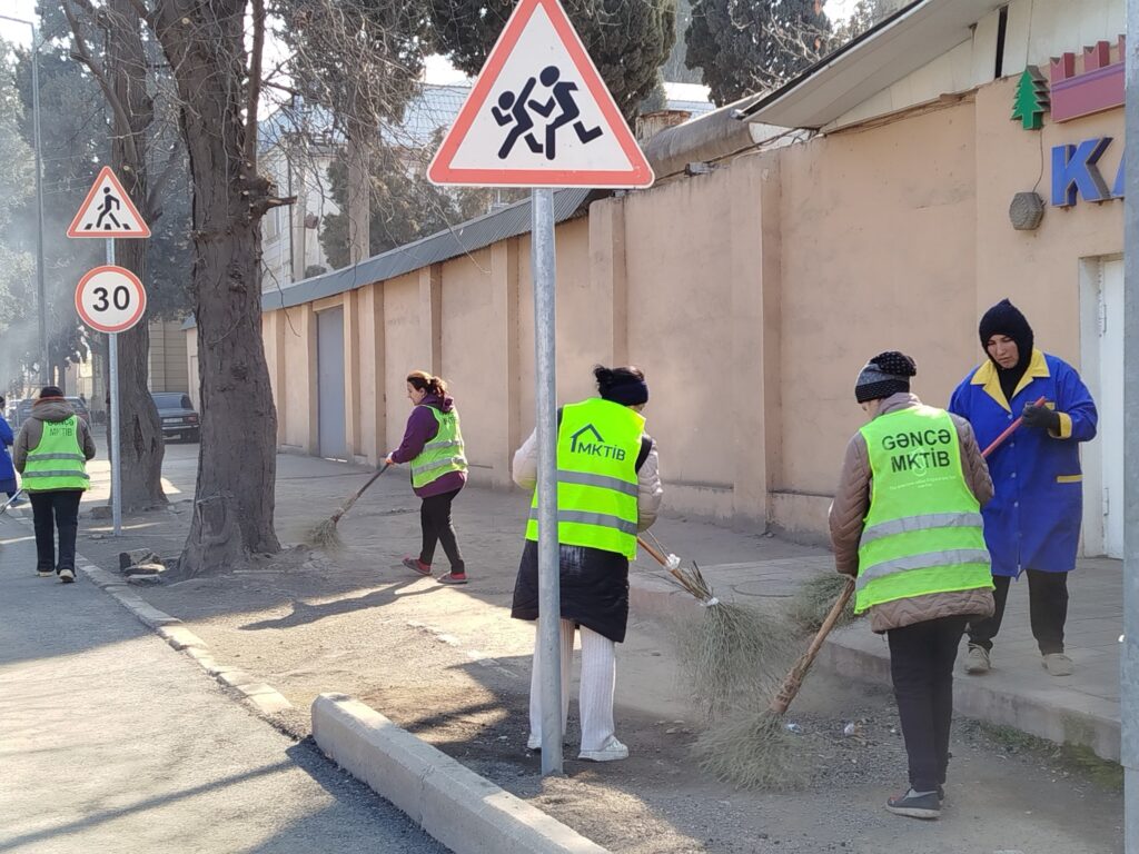 Gəncədə növbəti təmizlik aksiyası keçirilib