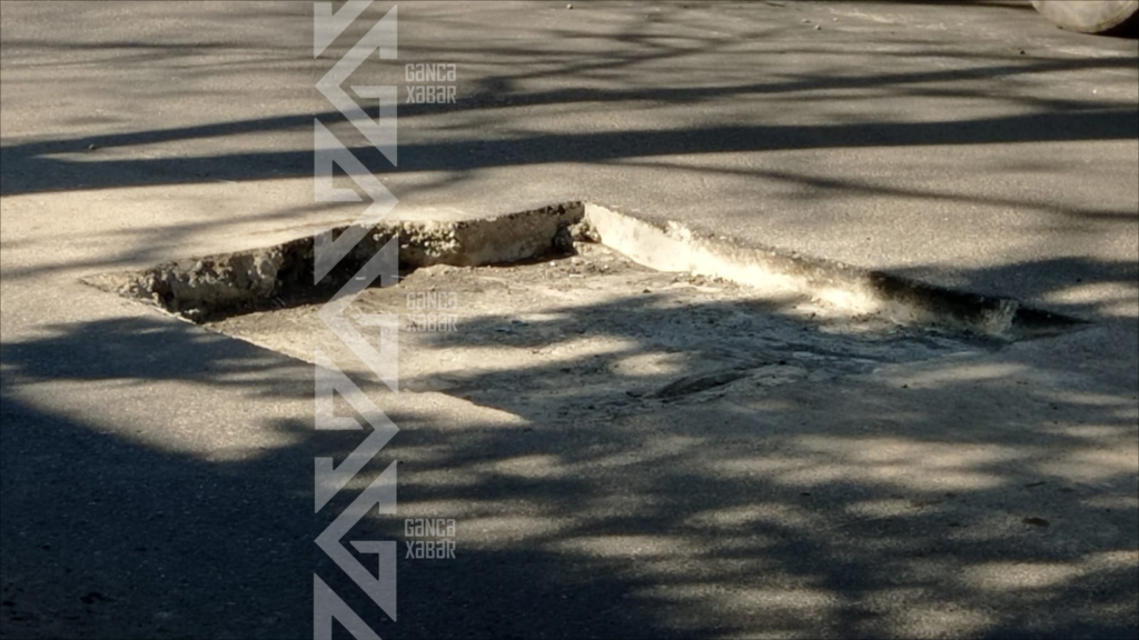 Atatürk prospektində yeni asfalt örtüyü çəkildi, qəza vəziyyəti yarandı