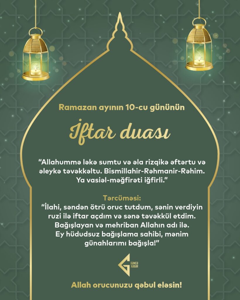 Ramazan ayının doqquzuncu gününün imsak, iftar və namaz vaxtları