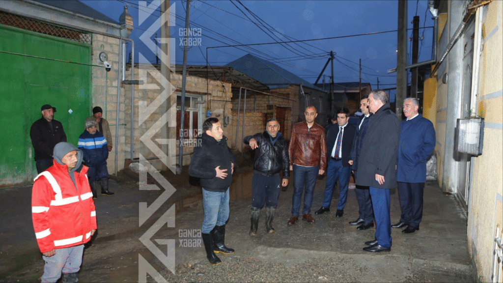 Gəncədə yağış ciddi fəsadlara yol açıb