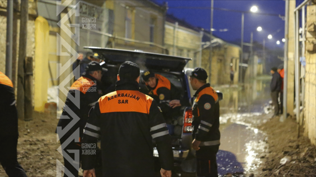 Gəncədə yağış ciddi fəsadlara yol açıb