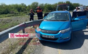 Yevlaxda ağır qəza: Şəki sakininin qolu amputasiya olundu
