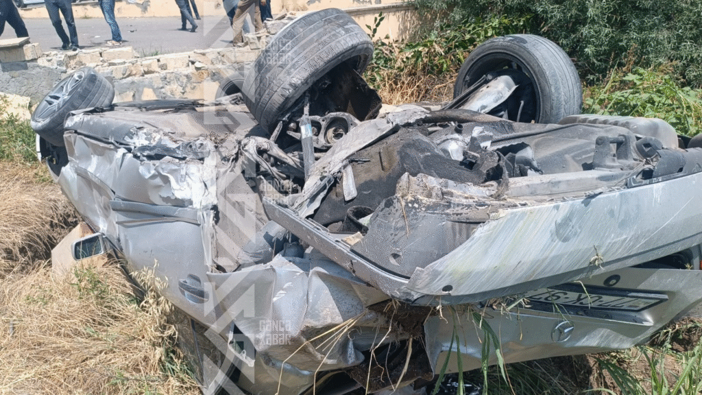 "Chevrolet" ağır qəzaya düşüb