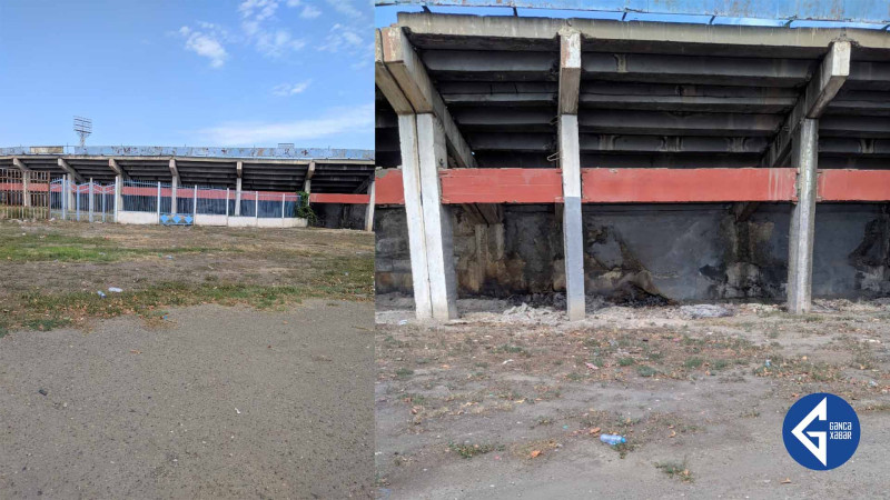Gəncədə futbol stadionları yararsız haldadır