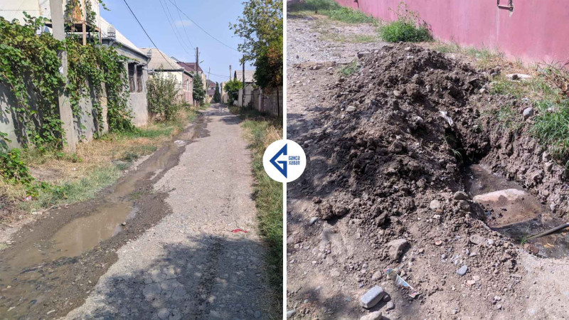 Gəncə: bir neçə küçədə asfalt örtüyü yoxdur