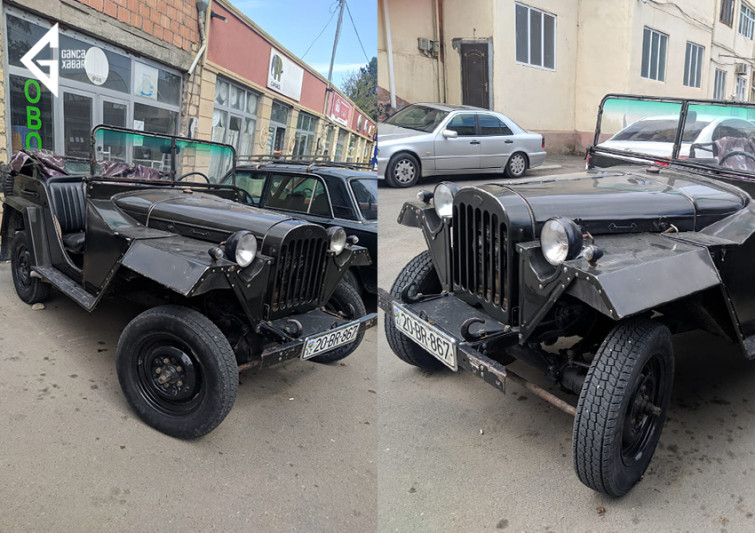 Gəncə sakininin hər kəsi valeh edən retro-avtomobili