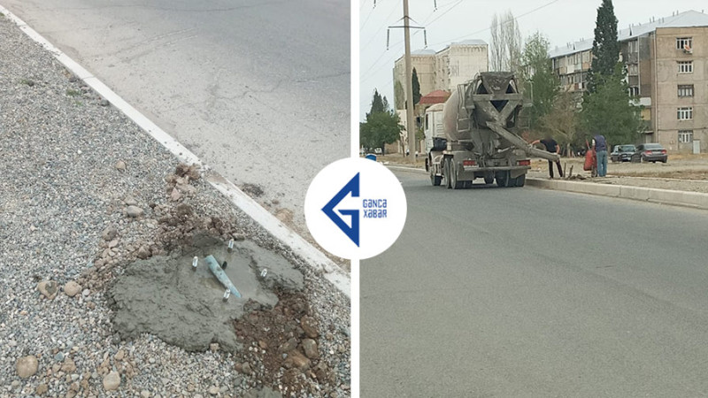 Gəncədə küçələr işıqlandırılır
