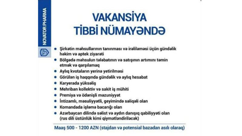 Gəncədə işaxtaranlar üçün iş imkanı