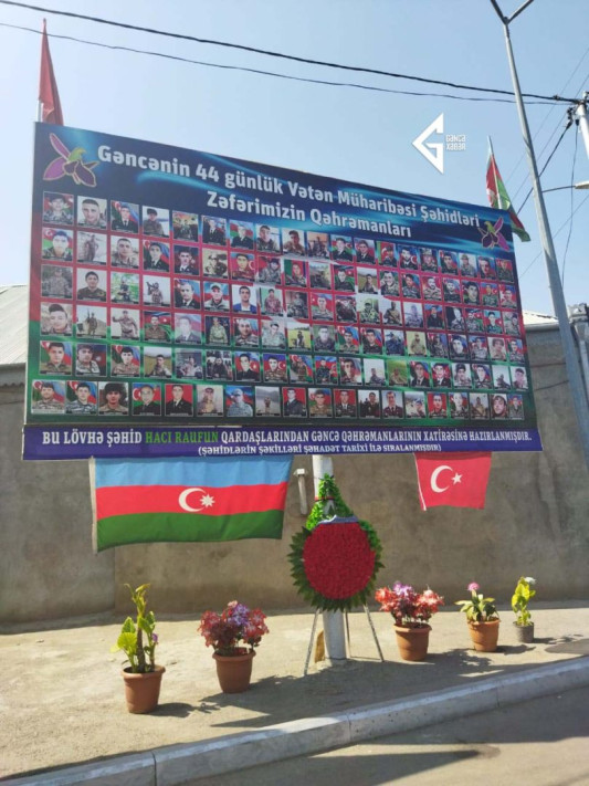 Gəncədə şəhidlərin xatirəsinin əbədiləşdiriliməsi davam edir