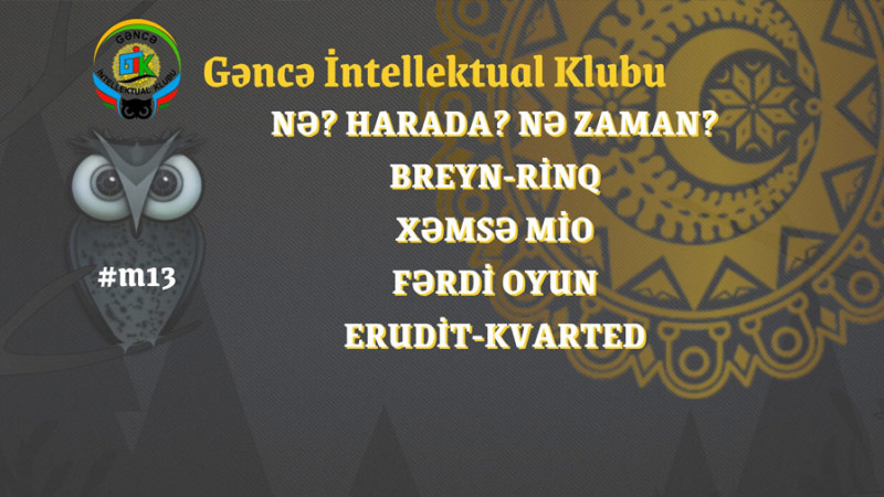 Gəncədə Anım günü münasibəti ilə intellektual oyun keçirilib