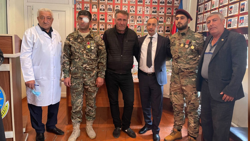 Gəncədə şəhid ailələri ziyarət olunub