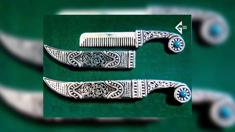 Gəncə sakini qədim sənətlərdən olan bədii metalişləmə sənətini yaşadır