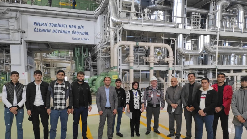 Gəncəli tələbələr Mingəçevir Su Elektrik Stansiyasında olublar