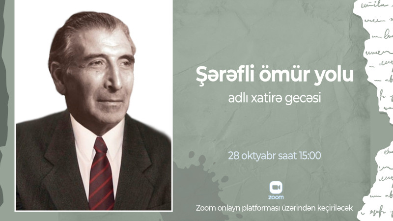 Gəncədə Mirzə İbrahimovun 110 illiyi münasibəti ilə onlayn görüş baş tutacaq