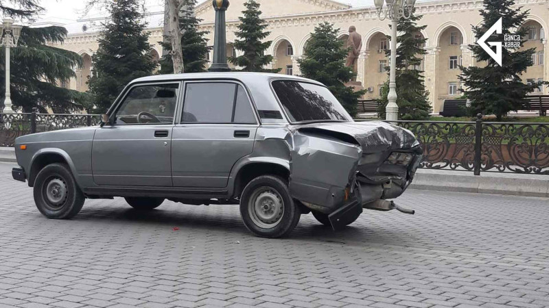 Gəncənin mərkəzində qəza qeydə alınıb