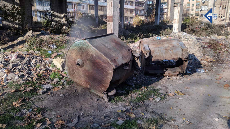 Gəncədə davamlı olaraq məişət tullantıları yandırılır
