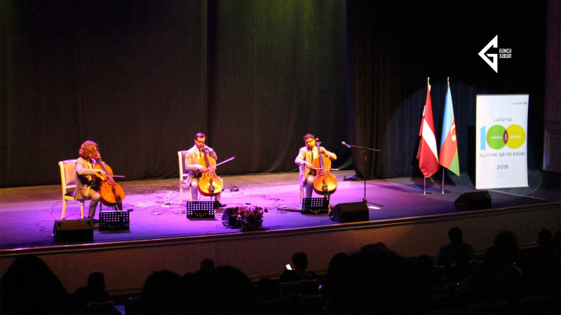 Gəncədə Latviyalı musiqiçilər konsert proqramı ilə çıxış ediblər