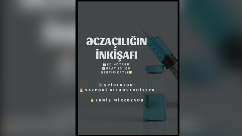 Gəncə: Əczaçılığın inkişafı mövzusunda təlim keçiriləcək