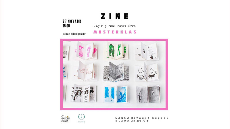 Gəncədə Zine kiçik jurnal nəşri üzrə ödənişsiz təlim