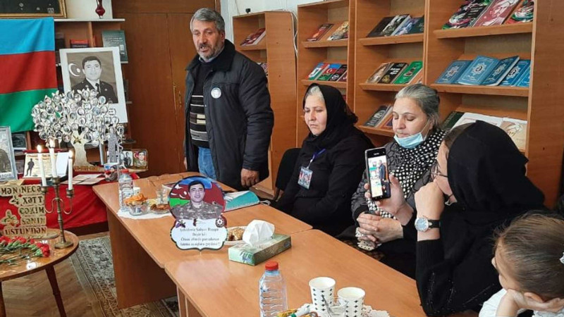 Gəncədə şəhid ailəsi ilə görüş təşkil olunub