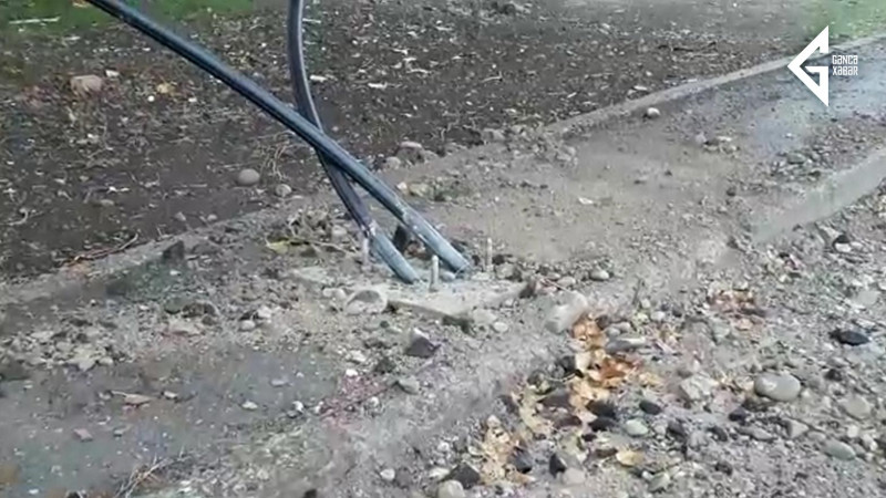 Gəncənin qəsəbələrində küçələr və yollar işıqlandırılır