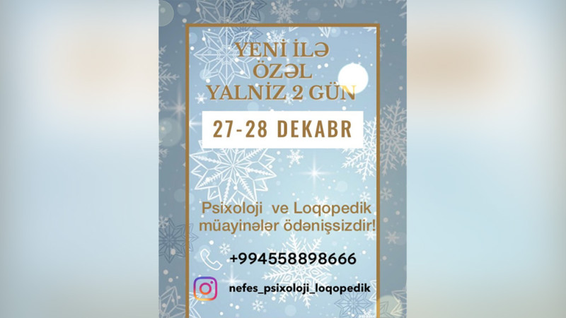 Gəncədə Psixoloji və Loqopedik müayinələr ödənişsiz olacaq