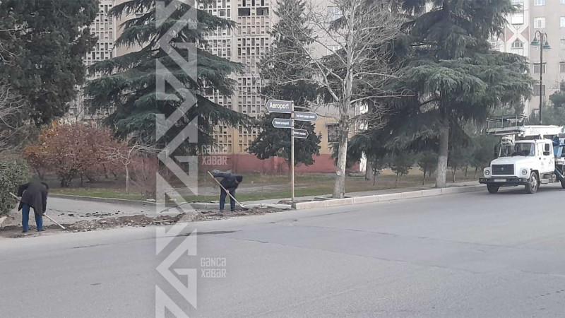 Gəncə: 2 saylı tam orta məktəbin yanı işıqlandırılacaq