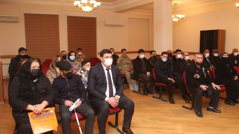 Gəncədə şəhid ailələri və qazilərlə görüş keçirilib