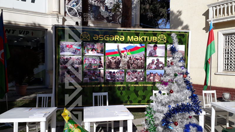 Gəncədə Vətən keşiyində duran əsgərlərə məktub ünvanlamaq olar