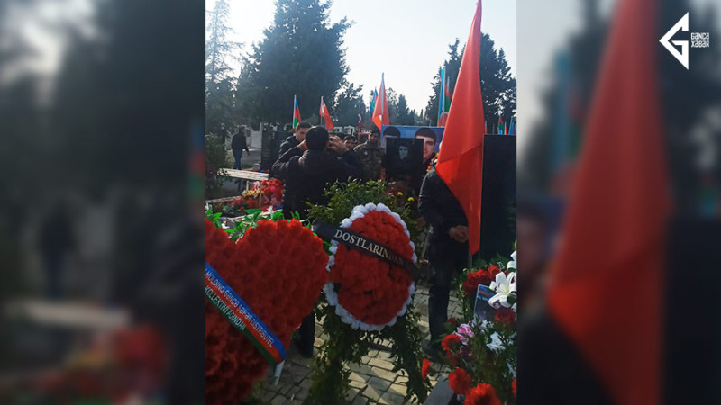 Gəncəli şəhidin torpağa tapşırılmasından bir il ötür