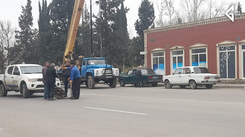 Gəncədə kanalizasiya quyuları təmizlənir