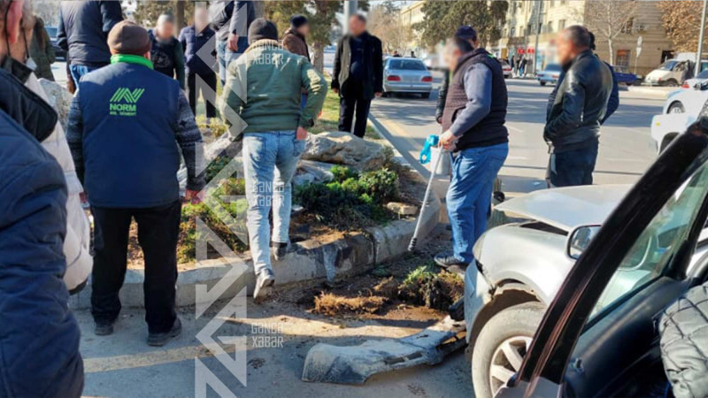 Gəncədə bir avtomobil iki qəza törətdi