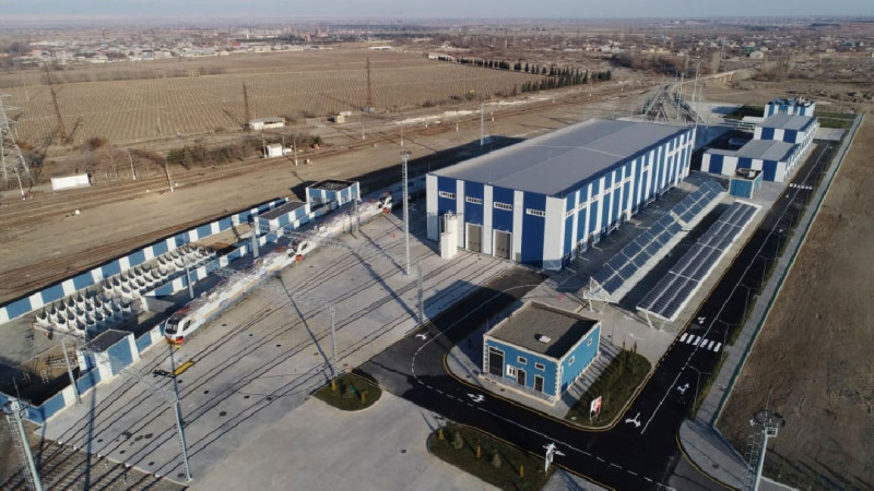 Gəncədə yeni açılmış lokomotiv deposunda 75 nəfər çalışacaq