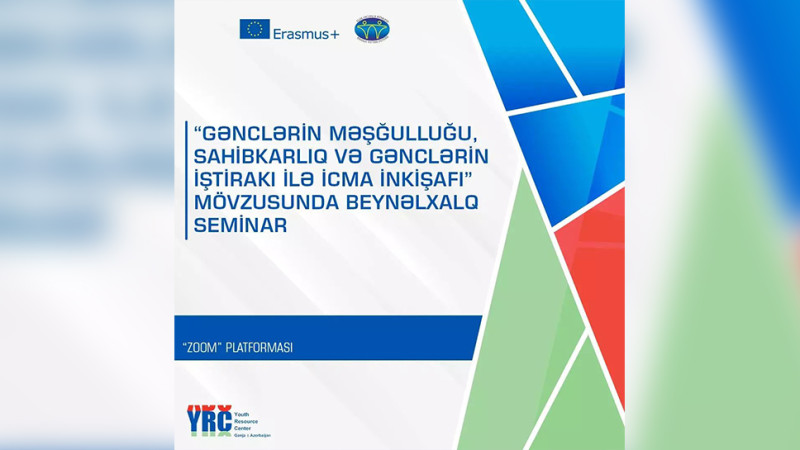 Gəncəli gənclər beynəlxalq təlimdə ödənişsiz iştirak edə bilərlər