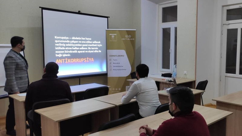Gəncədə Antikorrupsiya və etik davranış qaydaları mövzusunda təlim baş tutub