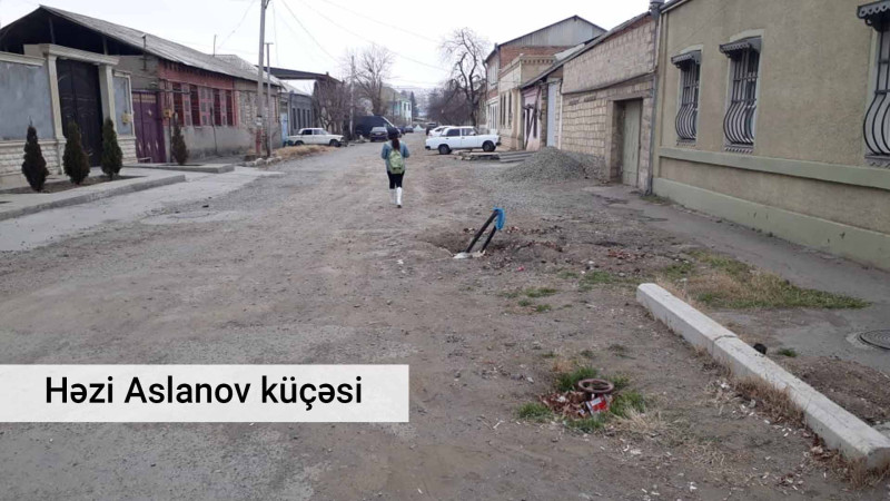 Gəncənin sözügedəcək küçələrinin asfalt örtüyünə ehtiyac var