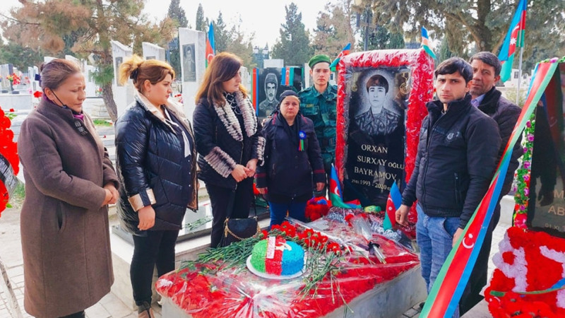 Gəncədə şəhidin xatirəsinə tədbir keçirilib