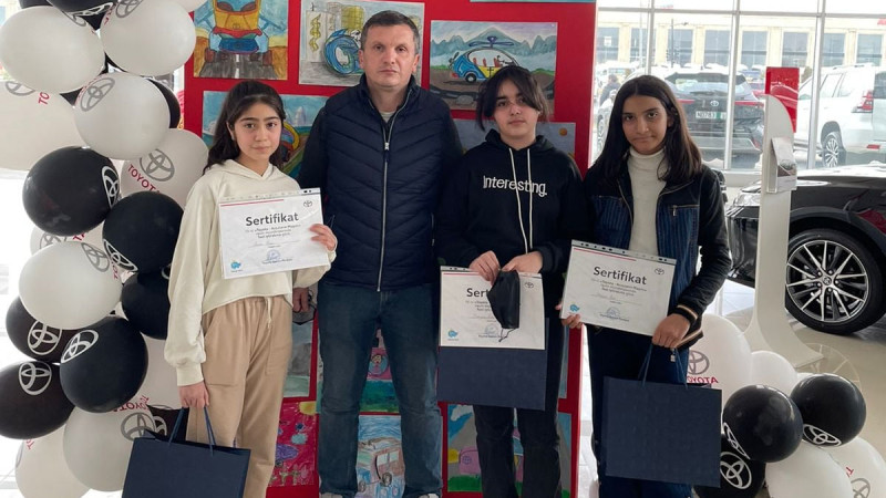 Gəncəli şagird Toyotaın müsabiqəsində qalib olub
