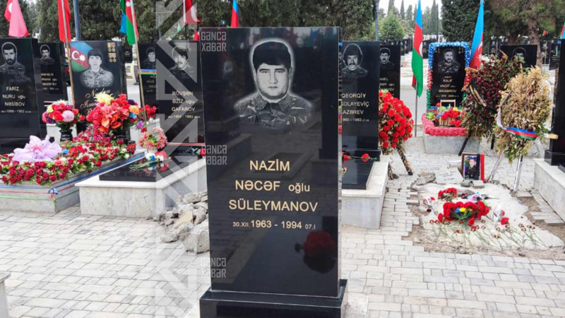 Şəhid Nazim Süleymanovun mövlududur
