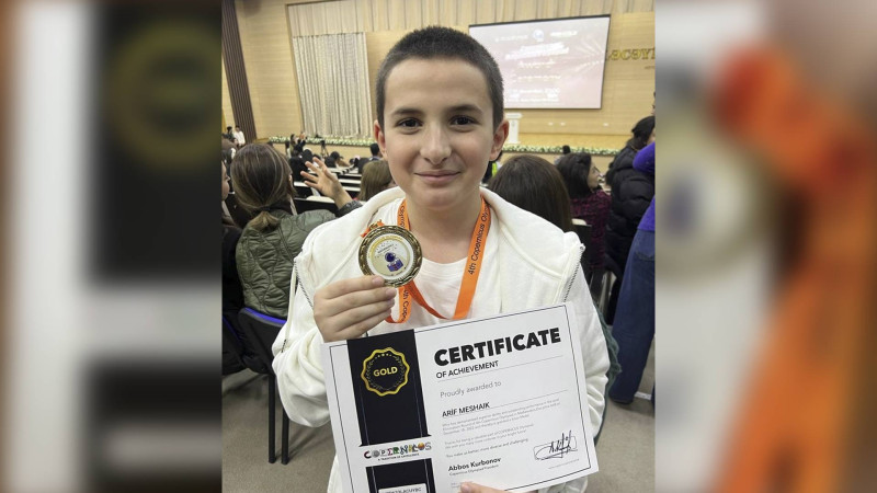 Lisey şagirdi beynəlxalq müsabiqə platformasında qızıl medal qazanıb