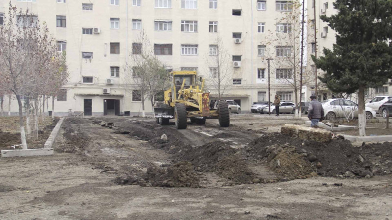 Gülüstan yaşayış massivində abadlıq işlərinə start verilib
