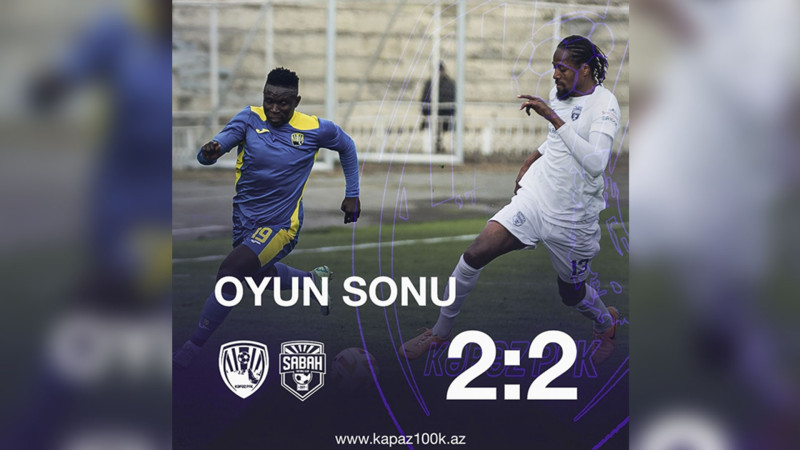 “Kəpəz” “Sabah” qarşılaşması: Abdullahi Şuaybu iki qol vurub